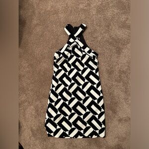 Trina Turk black and white dress size 0